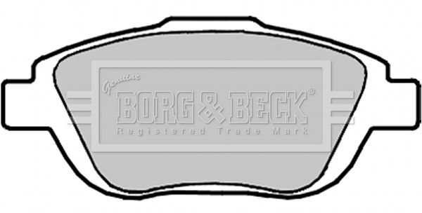 BORG & BECK stabdžių trinkelių rinkinys, diskinis stabdys BBP2096
